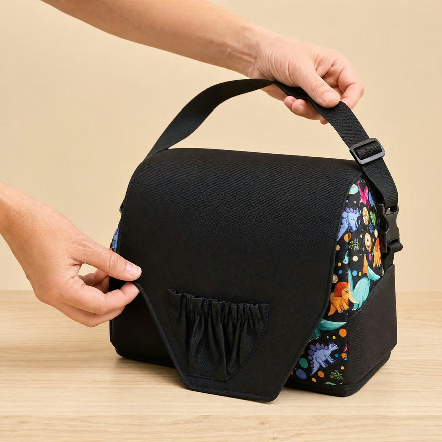 Le Rehausseur Nomade : pliez-le, il devient un sac