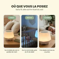 Où que vous la posiez : chevet, berceau, chambre