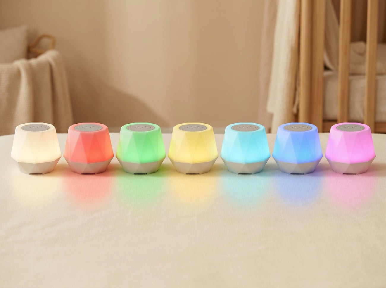 Une lumière douce qui change de couleur (jour)